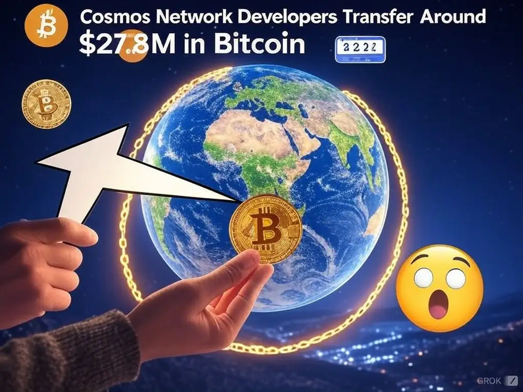 Cosmos Network Developers Transfer Around $27.8M in Bitcoin